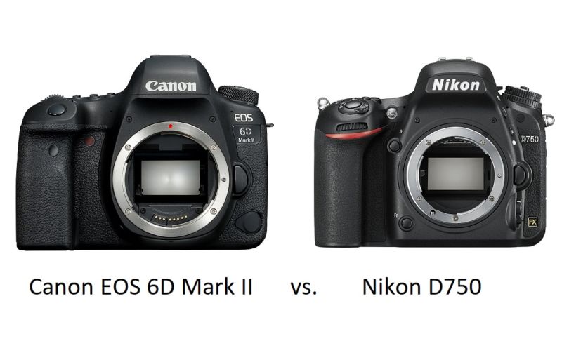 Vergleich zwischen Canon EOS 6D Mark II und Nikon D750